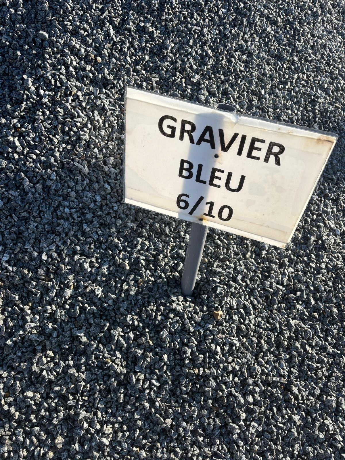 Granulats disponibles à la centrale CDB